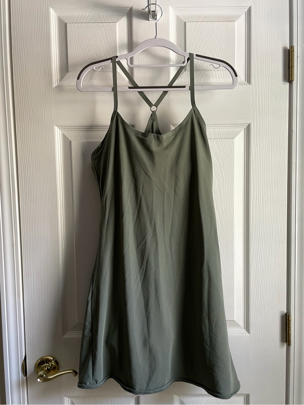 Outdoor Voices Olive Athletic Dress, Size L